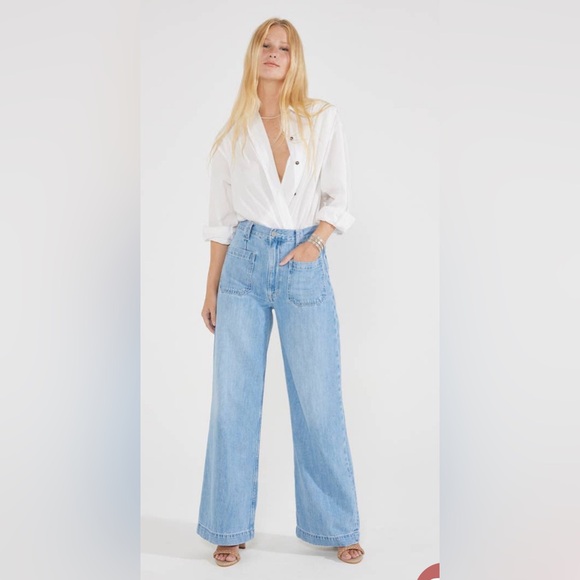 Etica Denim - ÉTICA Devon Wide Leg Jean -Mountain Air, Sz 26 NWT
